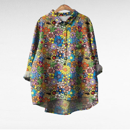 Laluna® | Bluze Clasice cu Flori