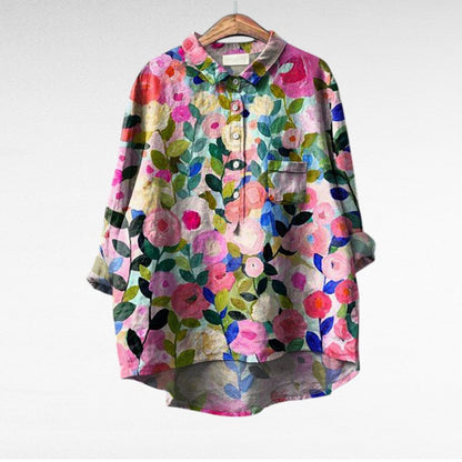 Laluna® | Bluze Clasice cu Flori